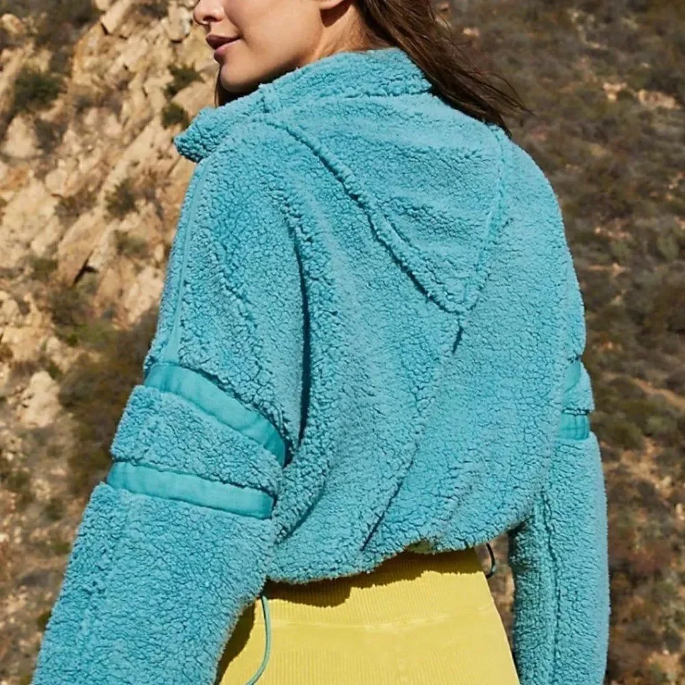 Free People Nantucket Fleece Pullover Jacket